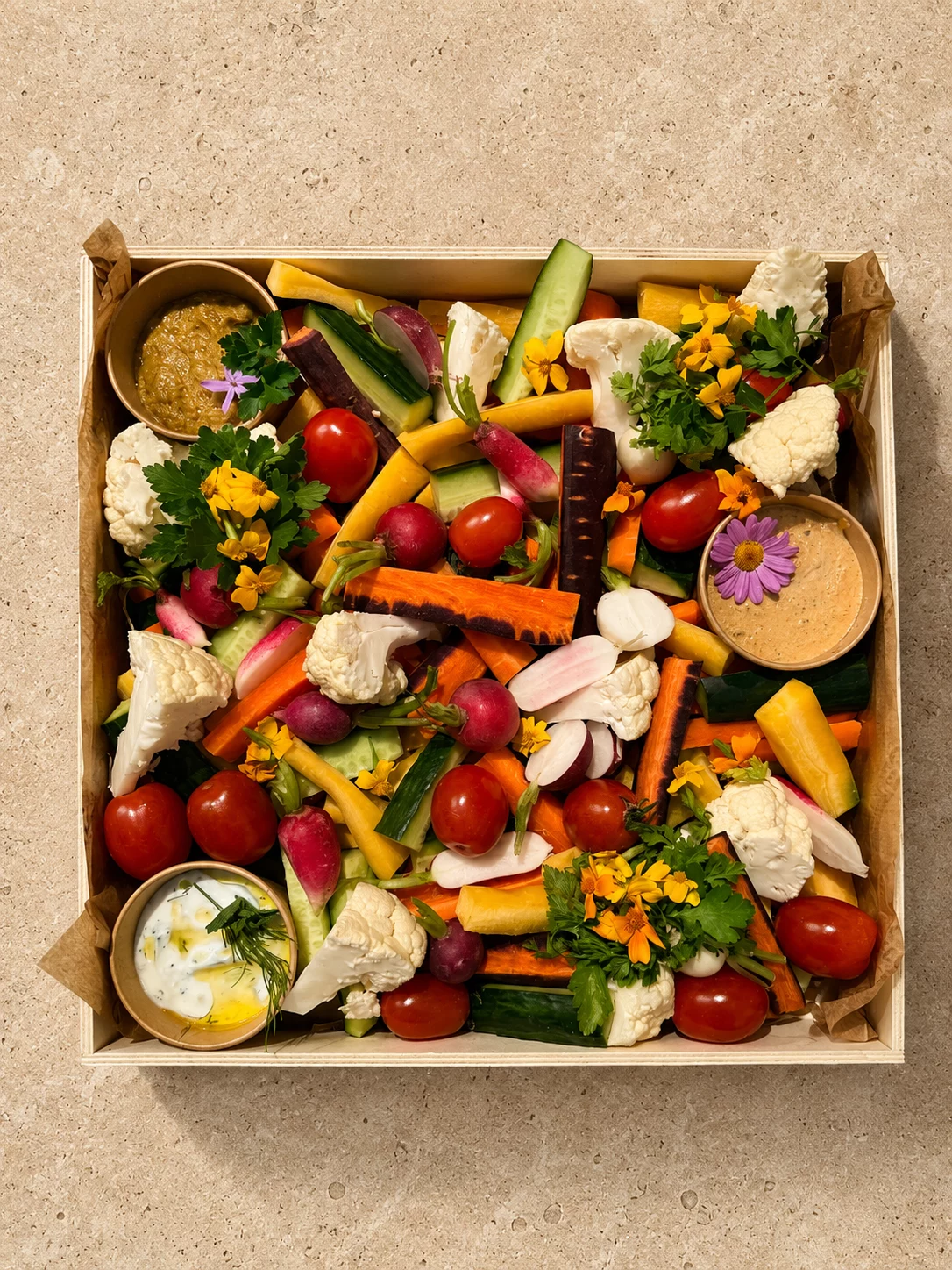 Plateau de crudités & dips — CAGETTES
