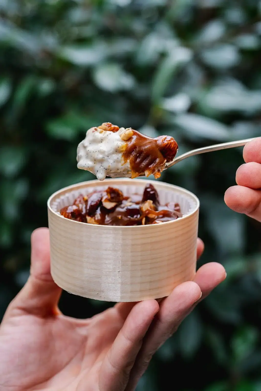 Riz au lait maison en pot individuel, dessert de cocktail