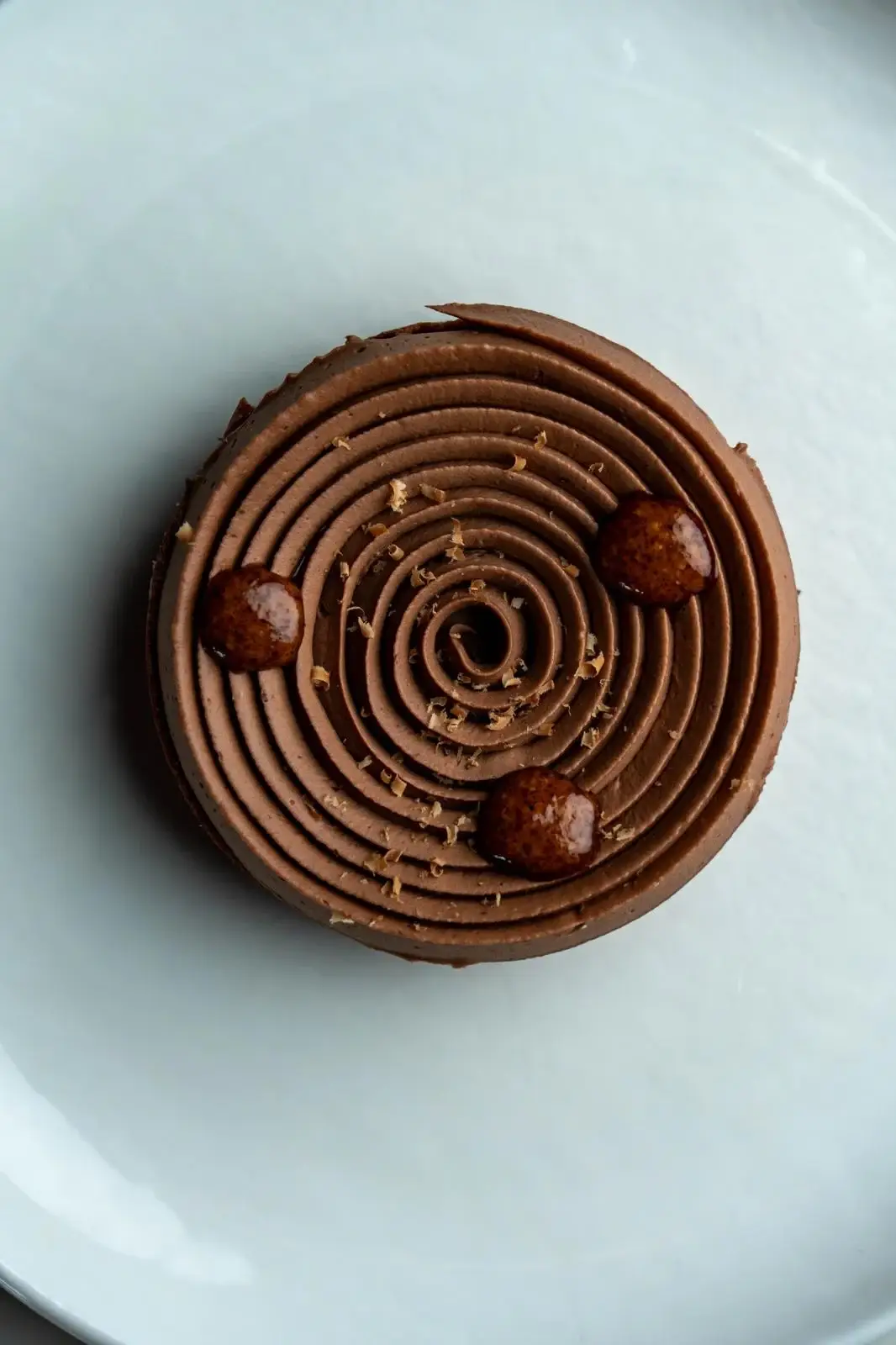 Tartelette chocolat tonka, dessert du traiteur éco-responsable Cagettes